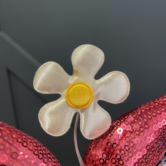 Daisy Duck Blue Polka Dot Minnie Ears with Pink Bow - Picture 6 of 8